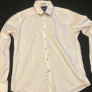 New denim and flower mens medium slim fit
